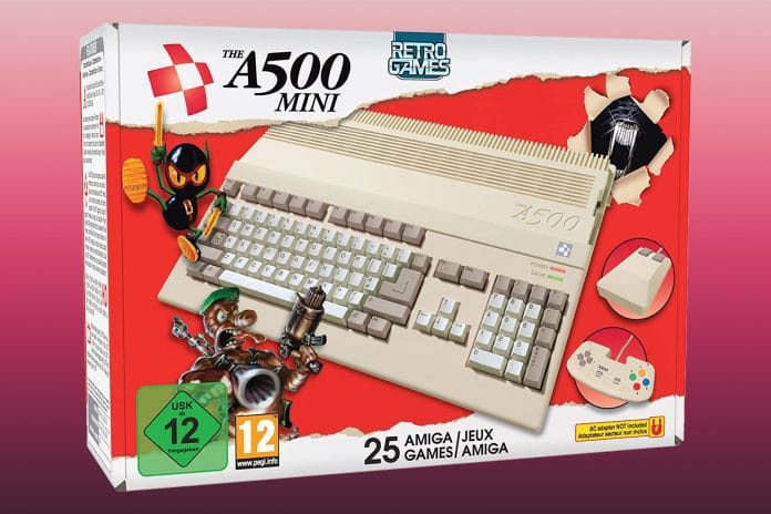 The A500 Mini retro games console
