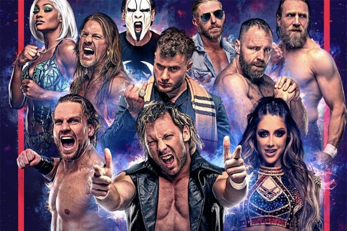Main cover art for AEW Fight Forever
