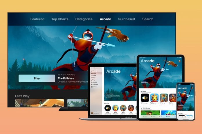 Apple Arcade running on different devices