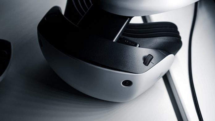 Photo of the PlayStation VR2 headset
