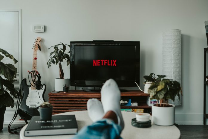 Man watching TV